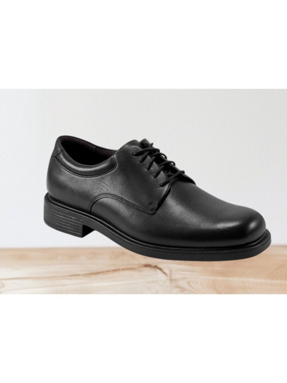 Rockport Men's Margin Oxford Black Leather Lace Up Shoes Size 10.5 NEW IN BOX